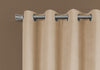 Monarch Specialties I 9801 Curtain Panel, 2pcs Set, 54"w X 95"l, Room Darkening, Grommet, Living Room, Bedroom, Kitchen, Micro Suede, Polyester, Beige, Contemporary, Modern - - Mounts For Less