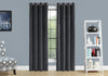 Monarch Specialties I 9824 Curtain Panel, 2pcs Set, 54"w X 95"l, Room Darkening, Grommet, Living Room, Bedroom, Kitchen, Velvet, Polyester, Grey, Contemporary, Modern - - Mounts For Less