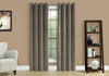 Monarch Specialties I 9826 Curtain Panel, 2pcs Set, 54"w X 84"l, Room Darkening, Grommet, Living Room, Bedroom, Kitchen, Velvet, Polyester, Beige, Contemporary, Modern - - Mounts For Less