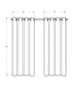 Monarch Specialties I 9835 Curtain Panel, 2pcs Set, 54"w X 84"l, 100% Blackout, Grommet, Living Room, Bedroom, Kitchen, Thermal Insulation, Polyester, Grey, Contemporary, Modern - - Mounts For Less