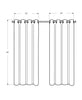 Monarch Specialties I 9842 Curtain Panel, 2pcs Set, 54"w X 95"l, 100% Blackout, Grommet, Living Room, Bedroom, Kitchen, Thermal Insulation, Polyester, Grey, Contemporary, Modern - - Mounts For Less