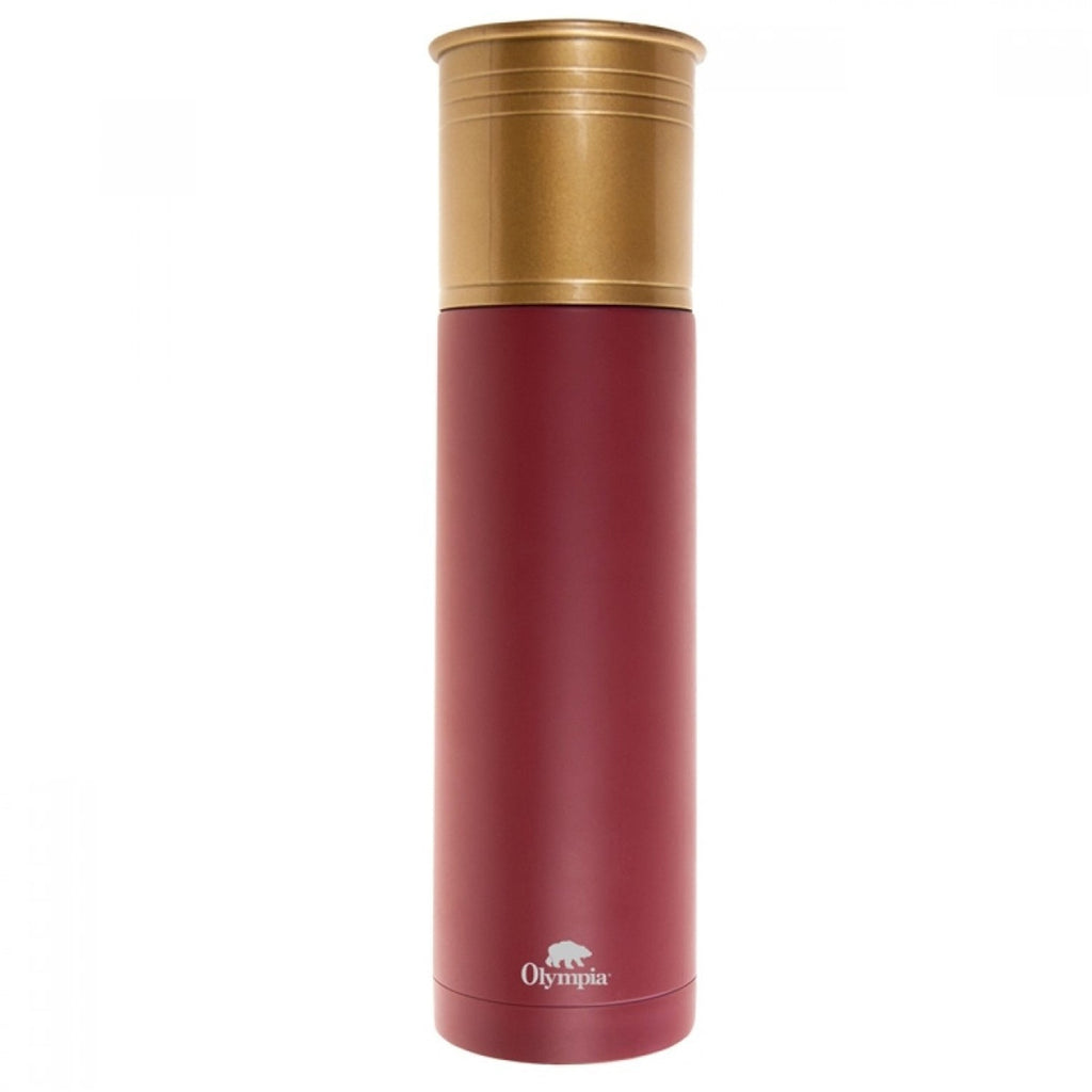 Olympia - Shotgun Shell Style Insulated Bottle, 750mL Capacity, Red - - Mounts For Less