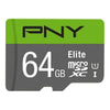 PNY Elite 64 GB microSDXC Class 10/UHS-I (U1) 85 MB/s Read - - Mounts For Less