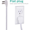 Philips 4 Outlet 2 USB Port Surge Protector, 720 Joules, 4ft Cord, White - - Mounts For Less
