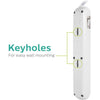 Philips 4 Outlet 2 USB Port Surge Protector, 720 Joules, 4ft Cord, White - - Mounts For Less