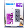 Philips 6 Outlet Swiveling Wall Tap Surge Protector 1000 Joules White - - Mounts For Less