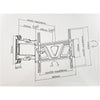 Pro HD - Ultra-Slim Full Motion PLASMA LED LCD TV Wall Mount, VESA 600x400, 37 '' to 70 '' - - Mounts For Less