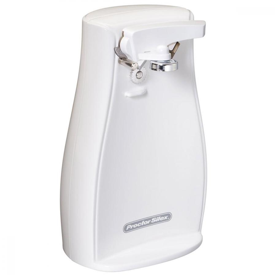 Proctor Silex Electric Can Opener with Knife Sharpener, White - - Mounts For Less
