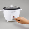 Proctor Silex - Rice Cooker, 8 Cup Cooked Rice Capacity, 350 Watts, White - - Mounts For Less