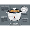 Proctor Silex - Rice Cooker, 8 Cup Cooked Rice Capacity, 350 Watts, White - - Mounts For Less