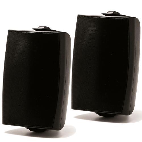 Prologue AS-108B 8" 140W Outdoor-Indoor Speakers Pair 8 Ohms Or 70V With Wall Mounting Brackets Black - - Mounts For Less