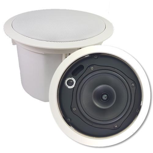 Prologue PL-C60 In-Ceiling Speaker In Can 6.5" 60 Watts 8 Ohms Or 70V White - - Mounts For Less