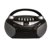 Proscan - BoomBox with CD and Cassette Player, AM/FM Radio, AUX Input, Black - - Mounts For Less