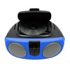 Proscan - BoomBox/Portable CD Player with AM/FM Radio, AUX Input, Blue - - Mounts For Less