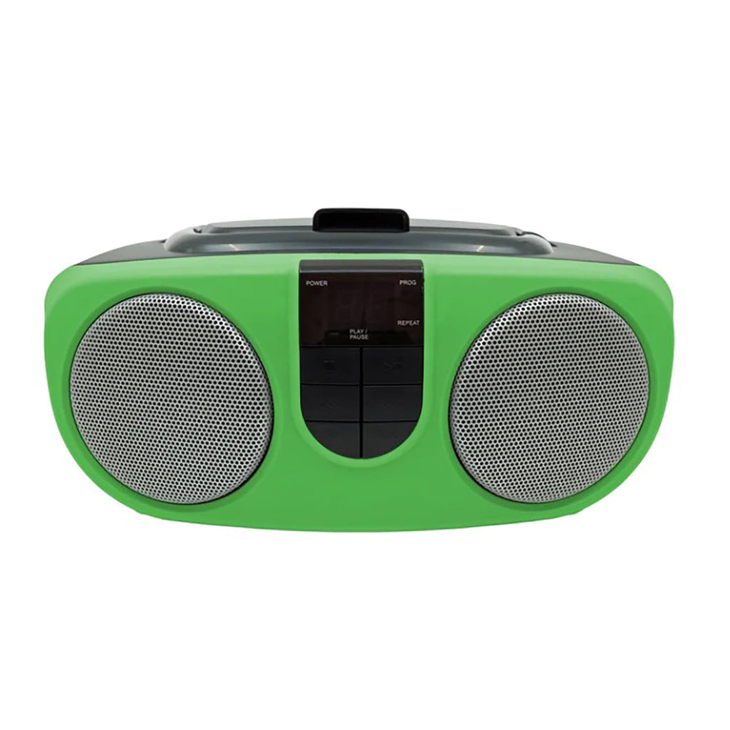 Proscan - BoomBox/Portable CD Player with AM/FM Radio, AUX Input, Green - - Mounts For Less
