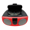 Proscan - BoomBox/Portable CD Player with AM/FM Radio, AUX Input, Red - - Mounts For Less