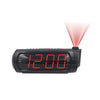 Proscan - Dual Alarm Clock Radio, Projects Time to Wall or Ceiling, 1.8" Screen, Black - PCR1245 - - Mounts For Less