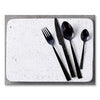 Safdie & Co - Stainless Steel Flatware/Cutlery Set, 16 Pieces, Dishwasher Safe, Onyx Black - - Mounts For Less