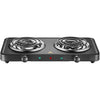 Salton - Dual Coil Portable Electric Cooktop, Temperature Control, Black - - Mounts For Less