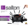 Salton - Electric Fondue Set with 2.8 Liter Non-Stick Bowl, 1000W, Black - - Mounts For Less