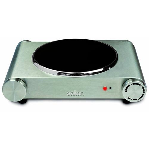 Salton HP1502 Portable Single Infrared Cooktop Stainless Steel - - Mounts For Less