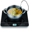 Salton ID1880 - Portable Induction Cooktop with Digital Display and Temperature Probe, Black - - Mounts For Less