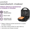 Salton SM1068BK Pocket Sandwich Maker Black - - Mounts For Less