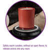 Salton SMW2094BKW - Mug Warmer for Coffee, Tea, Scented Candle or Wax with LED Lighting, Black - - Mounts For Less