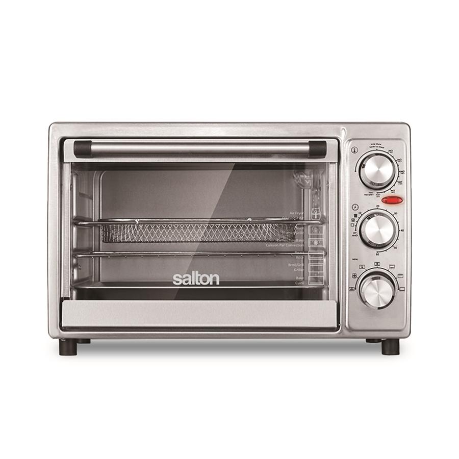 Salton - Toaster Oven and Air Fryer, 6 Slice Capacity, 6 Cooking Functions, Accessories Included - - Mounts For Less
