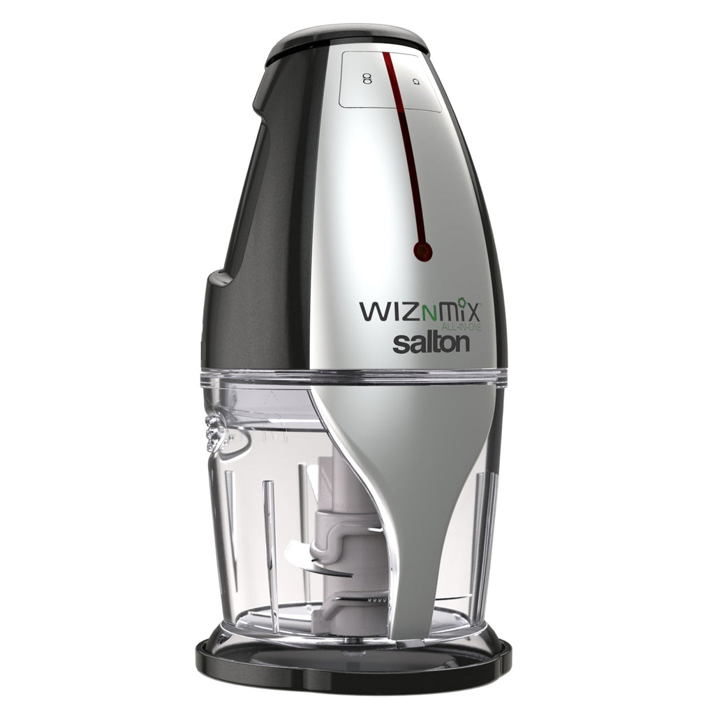Salton WizNMix FP2102BK All-in-One Food Processor, Chopper & Blender, 750 ml, Black - - Mounts For Less