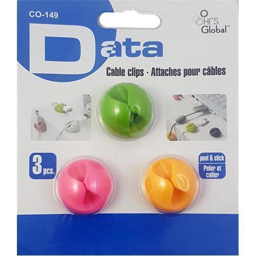 Self Adhesive Cable Ties 3 Units 3 Colors Pack - - Mounts For Less