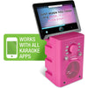 Singsation - Portable Karaoke System, Bluetooth Speaker, Microphone Included, Pink - - Mounts For Less
