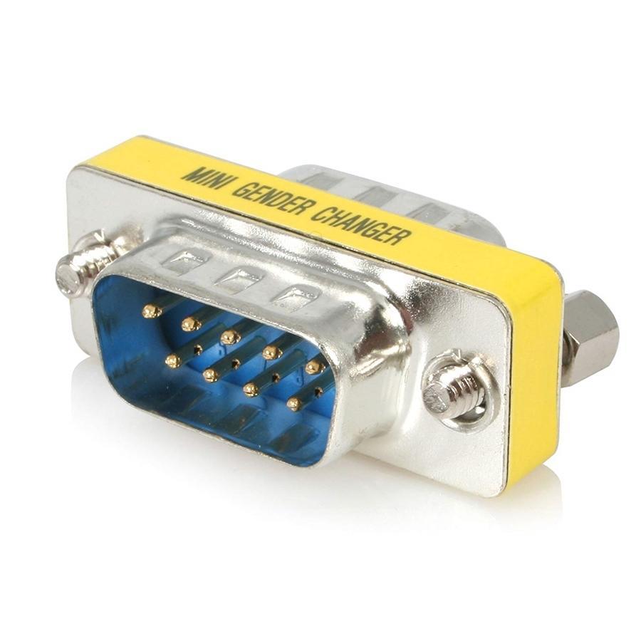 Slimline Serial DB9 Gender Changer - M/M - - Mounts For Less