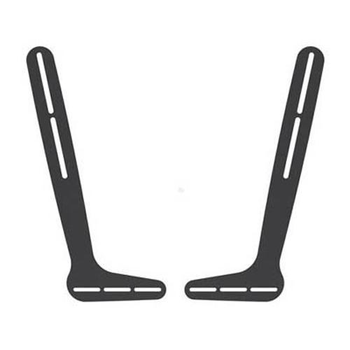 Soundbar bracket to mount above or below TV - Black - - Mounts For Less