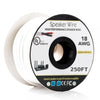 Speaker Wire OFC 250 ft.18AWG 2 Conductor - CL2 Fire Rated - White - - Mounts For Less
