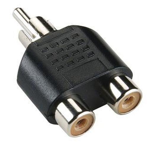 Splitter "Y" for audio cables RCA jacks 1xM / 2xF - - Mounts For Less