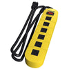 Stanley SHOPMAX MTL 31609 6 Outlet Power Bar, Power Strip Surge Protector 1200J 14AWG Yellow - - Mounts For Less
