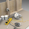 Stanley SHOPMAX MTL 31609 6 Outlet Power Bar, Power Strip Surge Protector 1200J 14AWG Yellow - - Mounts For Less