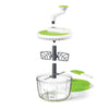 Starfrit - 2 Speed Manual Food Chopper, Non-Slip Base, Green - - Mounts For Less