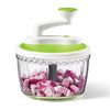 Starfrit - 2 Speed Manual Food Chopper, Non-Slip Base, Green - - Mounts For Less