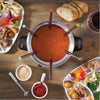 Starfrit - 3-in-1 Fondue Set with Magnetic Fork Guide, 1.6 Liter Capacity, 19 Pieces, Stainless Steel - - Mounts For Less