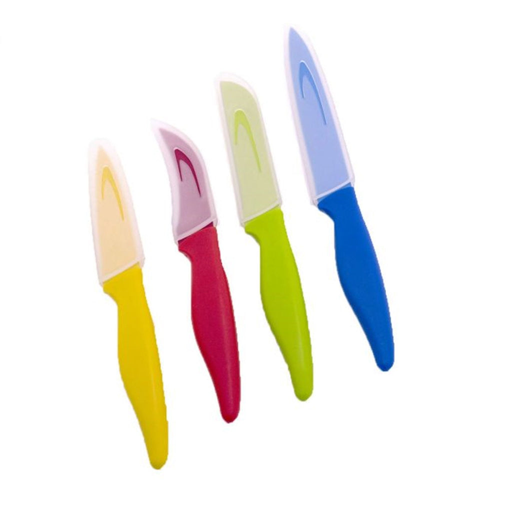 Starfrit - 4-Piece Multi-Purpose Knife Set, Carbon Stainless Steel Blade, Protective Case - - Mounts For Less