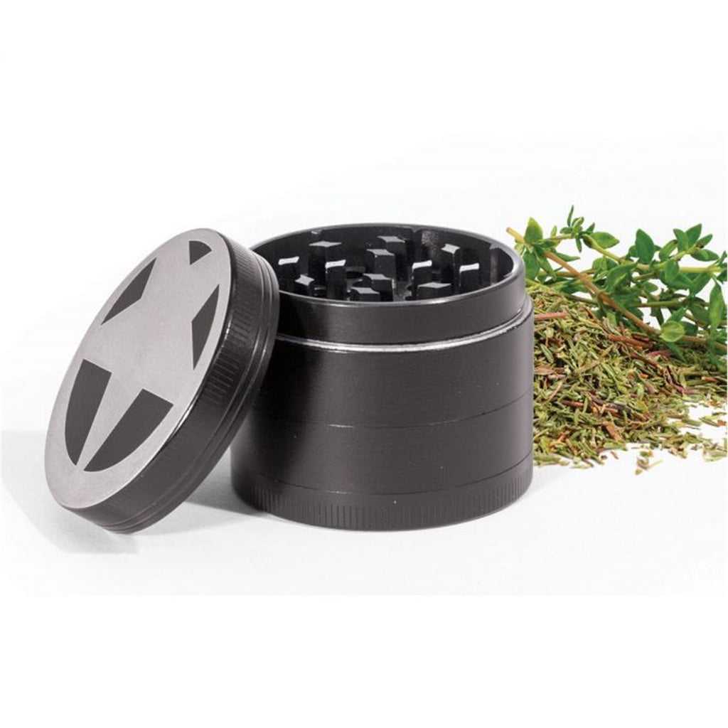 Starfrit - Herb and Spice Grinder, Magnetic Lid, Black - - Mounts For Less