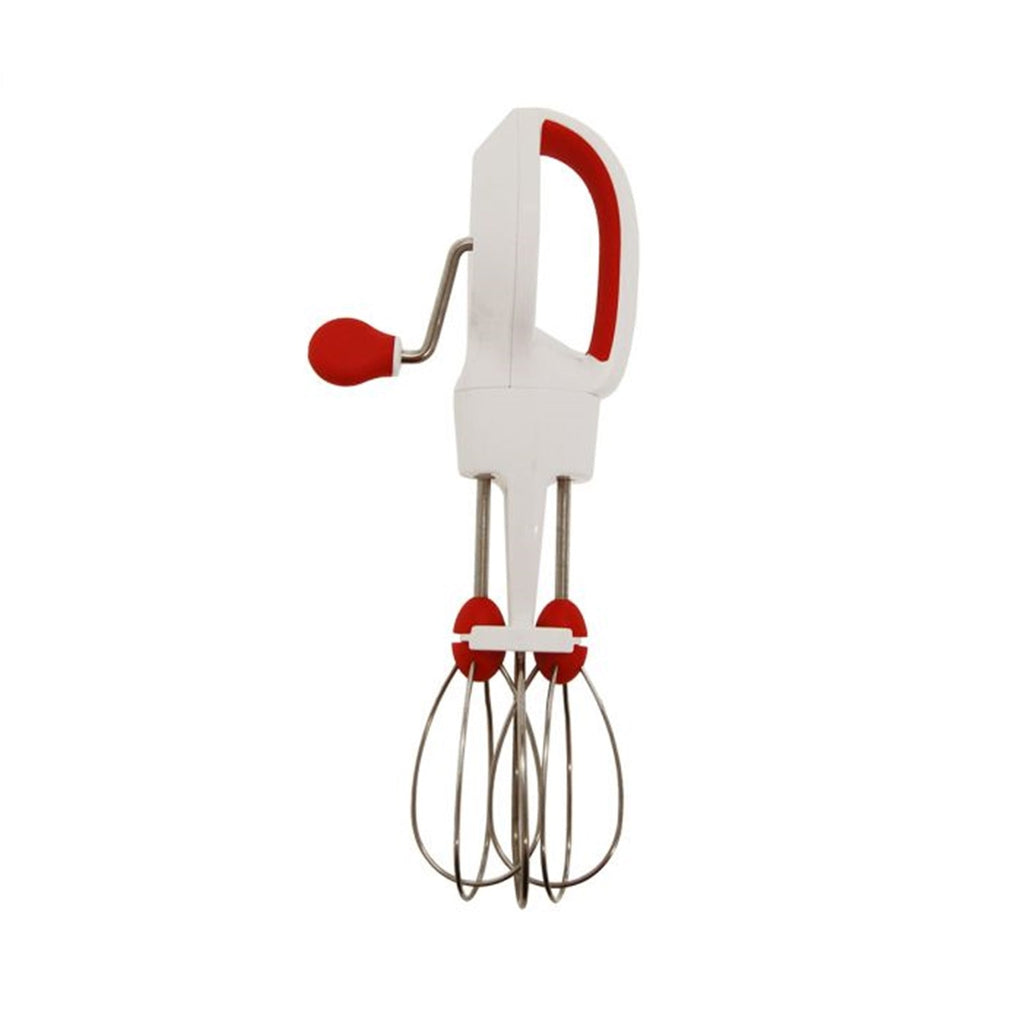 Starfrit - Manual Egg Beater, Ultra-Fast Rotary Action, Red - - Mounts For Less
