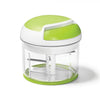 Starfrit - Manual Retractable Cord Chopper, 3 Blade System, Green - - Mounts For Less