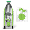 Starfrit - Pump'N'Slice French Fries/Vegetable Cutter, Cut into Sticks, Dice or Slice, Green - - Mounts For Less
