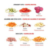Starfrit - Pump'N'Slice French Fries/Vegetable Cutter, Cut into Sticks, Dice or Slice, Green - - Mounts For Less
