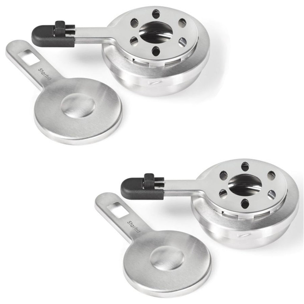 Starfrit - Set of 2 Adjustable Fondue Burners, Made of Stainless Steel - - Mounts For Less