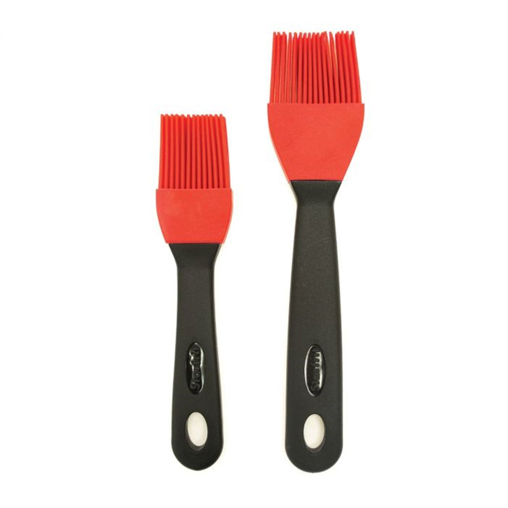 Starfrit - Set of 2 Silicone Basting Brushes, Red - - Mounts For Less
