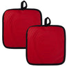 Starfrit - Set of 2 Silicone Mitts/Trivets, Resists Up to 240 Degrees Celcius, Waterproof, Red - - Mounts For Less
